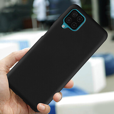 Avizar Coque Samsung Galaxy M12 Protection Silicone Gel Flexible Fine Légère Noir pas cher
