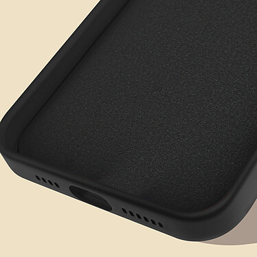 Avizar Coque Magsafe iPhone 12 Pro Silicone Souple Intérieur Soft-touch Mag Cover  noir pas cher
