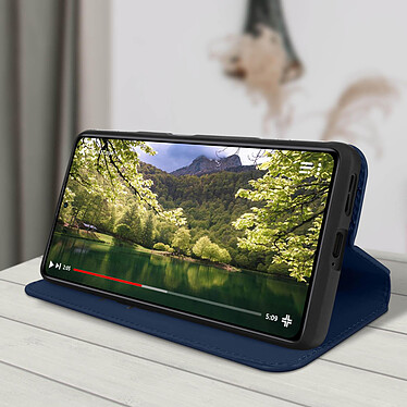 Acheter Avizar Housse pour Xiaomi Poco F4 GT Clapet Magnétique Portefeuille Fonction Support Vidéo  bleu nuit