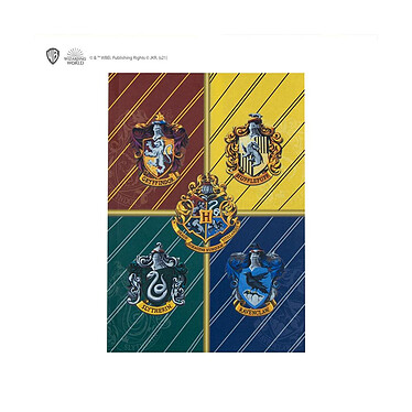 Harry Potter - Set papeterie 6 pièces Hogwarts Houses pas cher