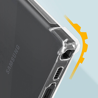 Avizar Coque pour Samsung S23 Ultra Silicone Gel Coins Renforcés  Transparent pas cher