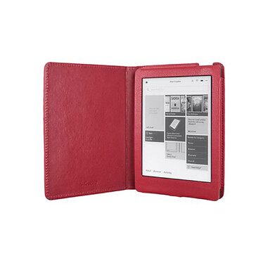 Avis Gecko Étui pour Kobo Aura Édition 2 Luxe et Compact avec Fermeture Magnétique Rouge