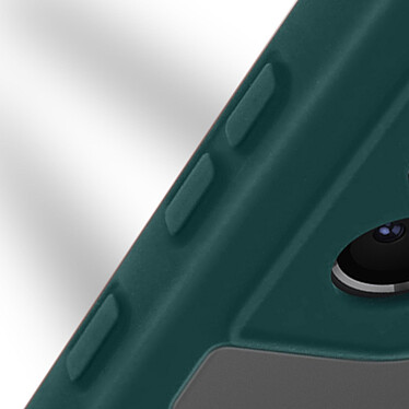 Avizar Coque Samsung Galaxy S21 Dos Plexiglas Avant Polymère Antichoc Contour vert pas cher