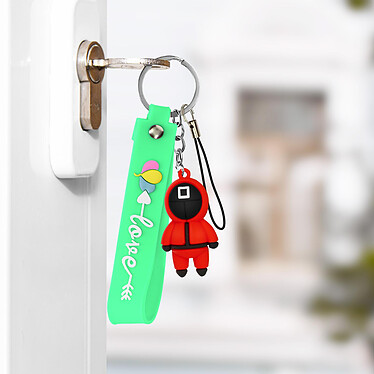 Acheter Avizar Porte-clé Dragonne Figurine Série Coréenne Squid Game Bracelet Silicone Vert