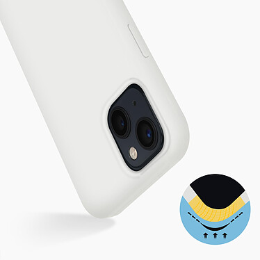 Avis Avizar Coque iPhone 13 Mini Silicone Semi-rigide Finition Soft-touch blanc