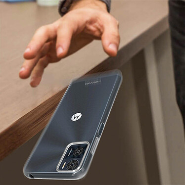 Avizar Coque pour Motorola Moto E22 et E22i Silicone Gel Souple Flexible Ultra-fine  Transparent pas cher