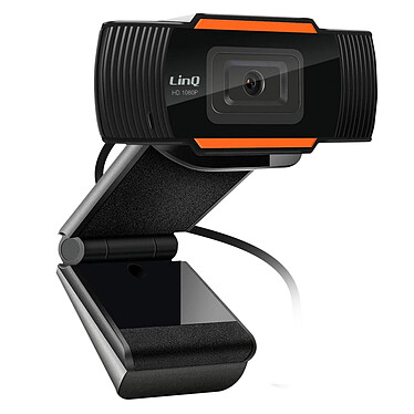 LinQ Webcam USB Full HD 1080p Microphone Angle 120°  Noir