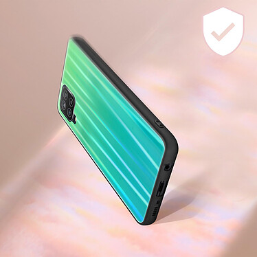 Avis Avizar Coque Samsung Galaxy A42 Bi-matière Holographique Brillant Fine Légère vert