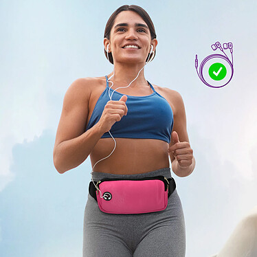 Avis Avizar Sac banane de Sport Fermeture éclair sécurisée Sangle Ajustable Rose