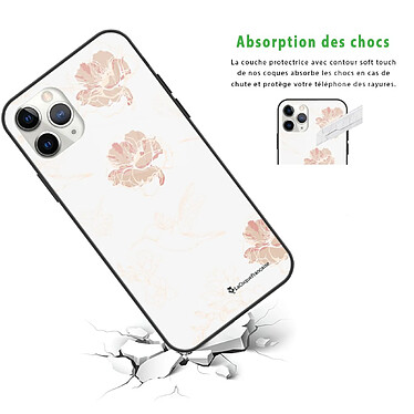 Avis LaCoqueFrançaise Coque iPhone 12 Pro Max Coque Soft Touch Glossy Fleurs Blanches Design