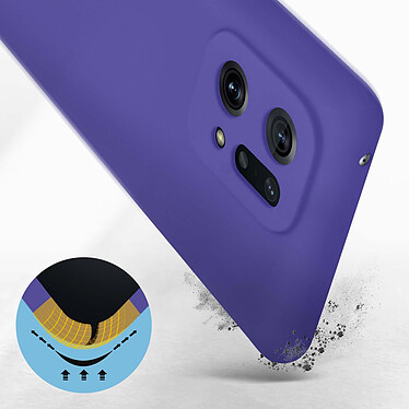 Avis Avizar Coque pour Oppo Find X5 Silicone Semi-rigide Finition Soft-touch Fine  Violet