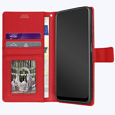 Acheter Avizar Housse pour Nokia G11 et Nokia G21 Aspect Grainé Clapet Portefeuille Stand Vidéo  rouge