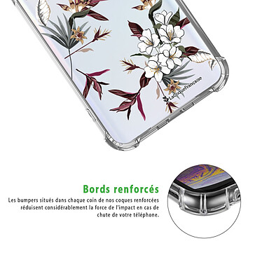 Acheter LaCoqueFrançaise Coque Samsung Galaxy A40 anti-choc souple angles renforcés transparente Motif Fleurs Sauvages