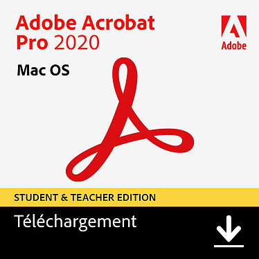 Adobe Acrobat Pro 2020 - EDUCATION - Licence perpétuelle - 2 Mac - A télécharger