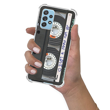 Evetane Coque Samsung Galaxy A52 anti-choc souple angles renforcés transparente Motif Cassette pas cher