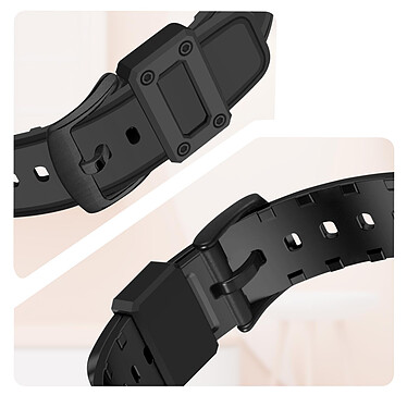 Acheter Avizar Bracelet Huawei Band 7, 6 Pro, 6 et Honor Band 6 Silicone Bumper Ajustable  noir