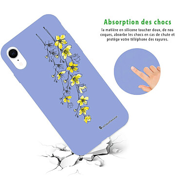 Avis LaCoqueFrançaise Coque iPhone Xr Silicone Liquide Douce lilas Fleurs Cerisiers