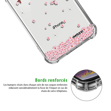 Acheter Evetane Coque iPhone X/Xs anti-choc souple angles renforcés transparente Motif Chute De Fleurs