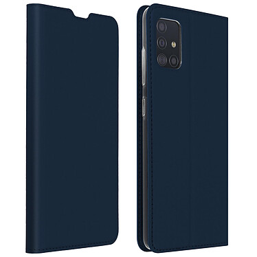 Dux Ducis Housse pour Samsung Galaxy A51 avec Porte-carte Support Vidéo  Bleu