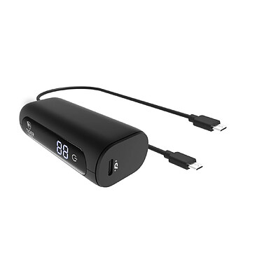 Tiger Powerbank 5000mAh Power Delivery Quick Charge avec 2 Câbles USB-C Noir