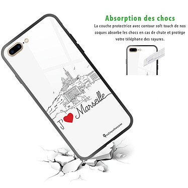Avis LaCoqueFrançaise Coque iPhone 7 Plus/ 8 Plus Coque Soft Touch Glossy J'aime Marseille Design