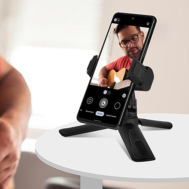4smarts Mini Trépied Bureau Smartphone Rotatif Perche Selfie Compact Stable  Noir pas cher