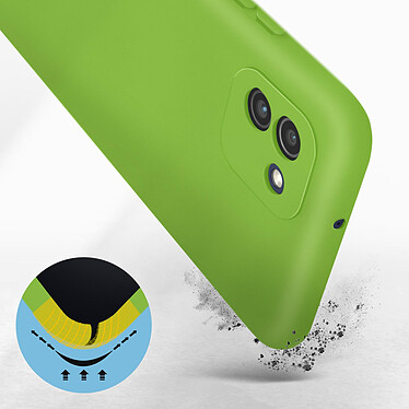 Avis Avizar Coque pour Samsung Galaxy A03 Silicone Semi-rigide Finition Soft-touch Fine  vert
