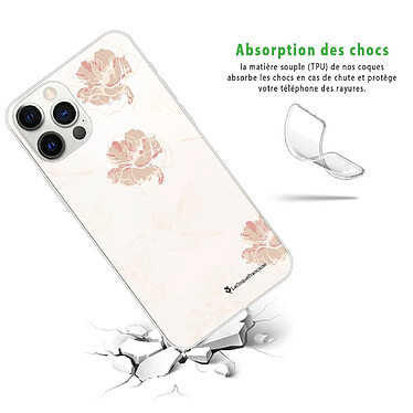 Avis LaCoqueFrançaise Coque iPhone 12/12 Pro 360 intégrale transparente Motif Fleurs Blanches Tendance