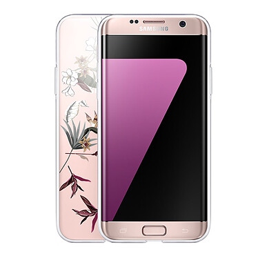 Avis LaCoqueFrançaise Coque Samsung Galaxy S7 Edge 360 intégrale transparente Motif Fleurs Sauvages Tendance