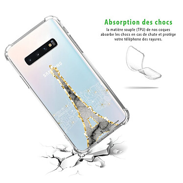Avis LaCoqueFrançaise Coque Samsung Galaxy S10 anti-choc souple angles renforcés transparente Motif Illumination de paris