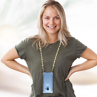 Avis Avizar Coque Galaxy S9 Anneau personnalisable avec bijou/Chaîne - Transparent