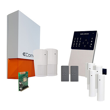 Comelit - Pack alarme connectée Secur Hub Kit 3 - Transmission IP + Module GSM HUB2G