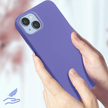 Acheter Avizar Coque pour iPhone 14 Plus Silicone Semi-rigide Finition Soft-touch Fine  violet
