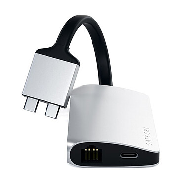 Avis Satechi Multiports double USB-C Argent