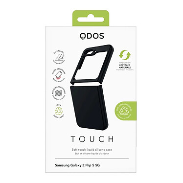 Acheter QDOS Coque pour Samsung Galaxy Z Flip 5 Touch avec intérieur en Microfibres Noir