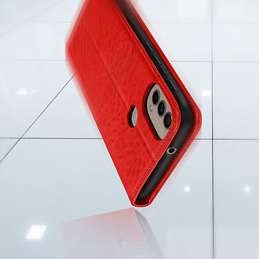 Avis Avizar Étui Motorola Moto E40, E20 et E30 Portefeuille Fonction Support Vidéo rouge