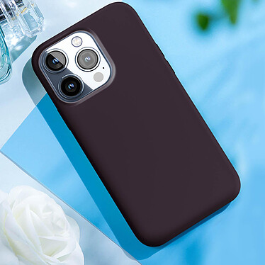 Avis Moxie Coque pour iPhone 15 Pro Max Semi-rigide Intérieur Microfibre Violet Foncé
