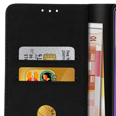 Avizar Étui Samsung Galaxy Note 20 Housse Intégrale Porte-carte Fonction Support noir pas cher