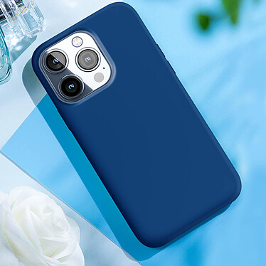 Avis Moxie Coque pour iPhone 15 Pro Max Semi-rigide Intérieur Microfibre Bleu Nuit