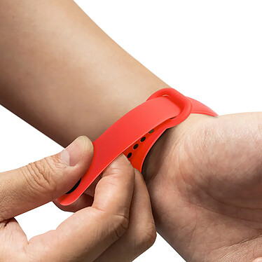 Acheter Avizar Bracelet pour Xiaomi Mi Band 5 / 6 / 7 Silicone Soft Touch Waterproof Rouge