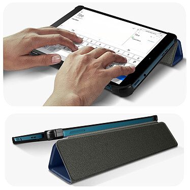 Acheter Avizar Housse pour Nokia T10 Trifold Clapet magnétique Support video / clavier Mise en Veille  Bleu Nuit