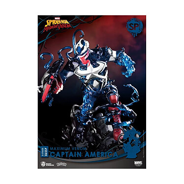 Marvel Comics - Diorama D-Stage Maximum Venom Captain America Special Edition 16 cm pas cher