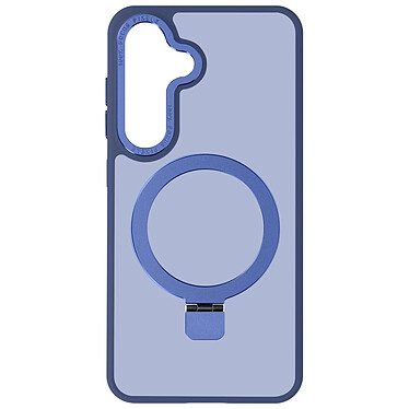 Avizar Coque pour Samsung Galaxy S24 Anneau Compatible MagSafe Support Stand Bleu Nuit