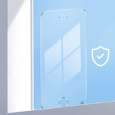 Force Glass Verre Trempé pour iPhone 5, 5s, 5C et SE 2016 Anti-lumière bleue Garantie à vie pas cher