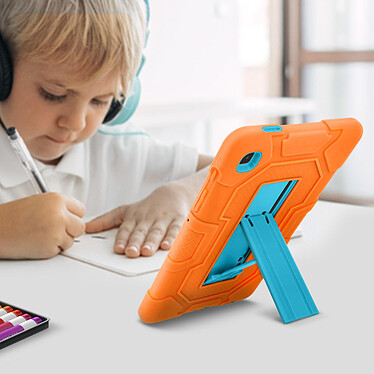 Avis Avizar Coque Samsung Galaxy Tab A7 Lite Antichoc Béquille Support Orange / Bleu