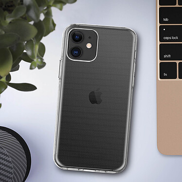 Avis Avizar Coque iPhone 12 Mini Silicone Gel Flexible Ultra-fine et Légère Transparent