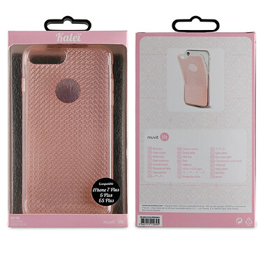 Avis Muvit Coque pour iPhone 6 Plus / 6S Plus / 7 Plus / 8 Plus Kaleï en TPU Rose