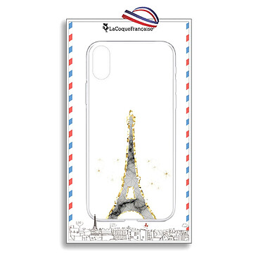 LaCoqueFrançaise Coque iPhone X/Xs silicone transparente Motif Illumination de paris ultra resistant pas cher