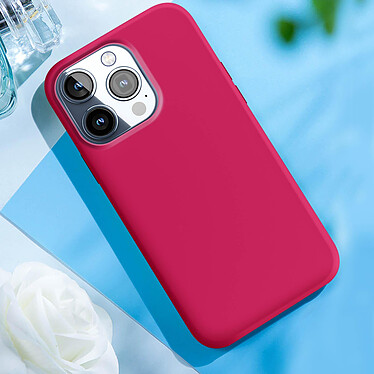 Avis Moxie Coque pour iPhone 15 Pro Max Semi-rigide Intérieur Microfibre Fuchsia