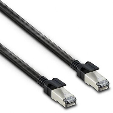 METRONIC Câble RJ45 Ethernet CAT8 mâle/mâle S/FTP 3m Noir